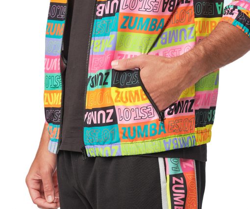 ZUMBA EST 01 PRINTED ZIP UP JACKET – Zwear Fashion