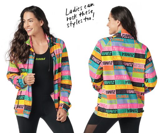 ZUMBA EST 01 PRINTED ZIP UP JACKET – Zwear Fashion
