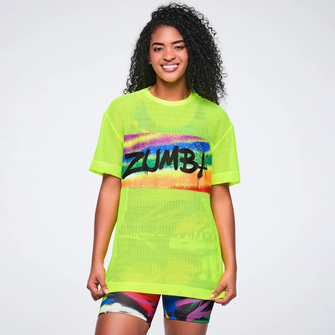PRIDE BOXY MESH TOP