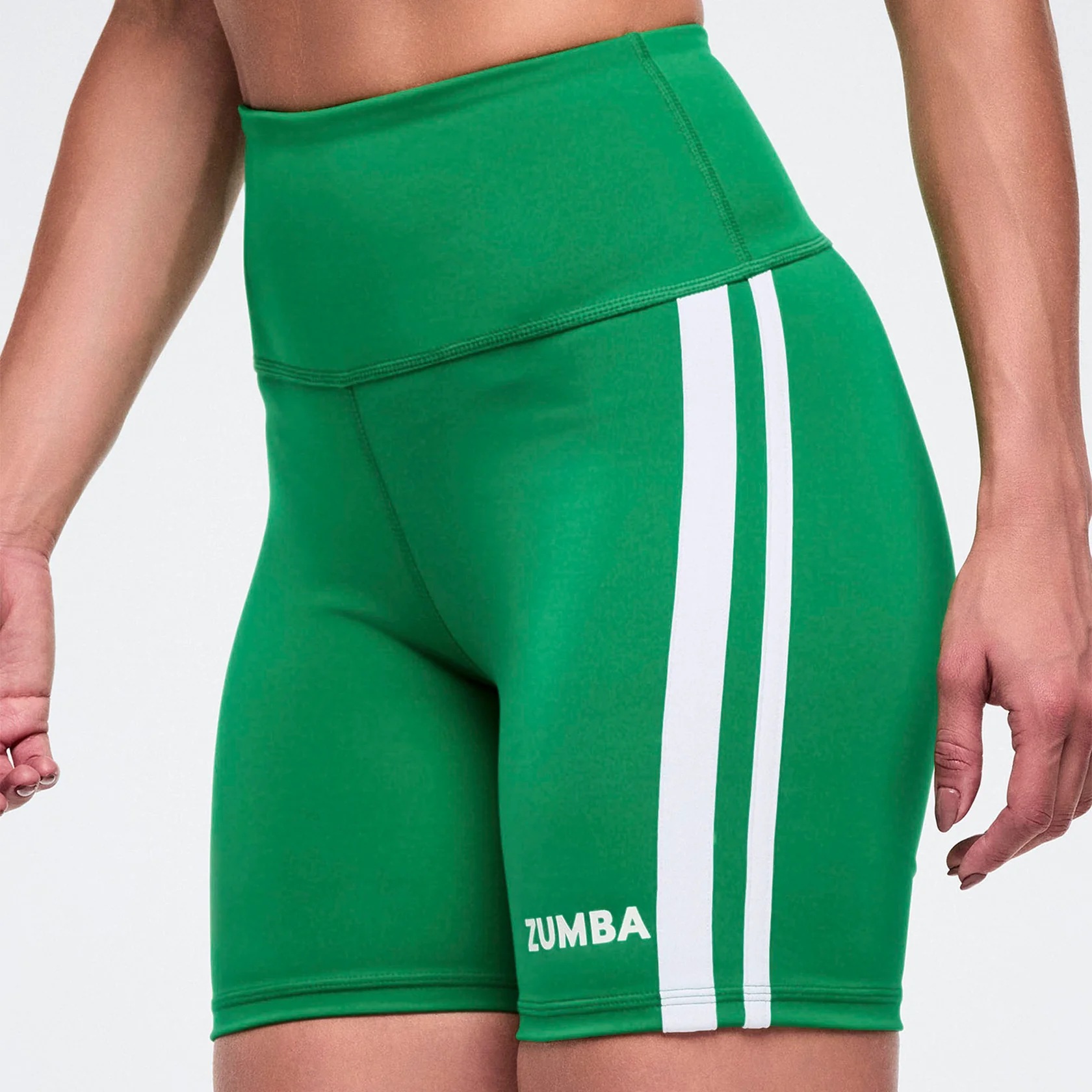 COLOR SPREE HIGH WAISTED BIKER SHORTS – GROOVIN GREEN