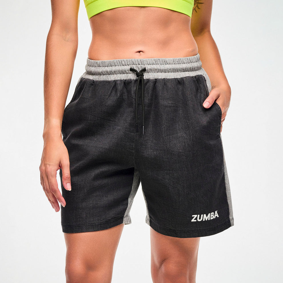 ELECTRIC FEEL UNISEX COMBO DENIM SHORT